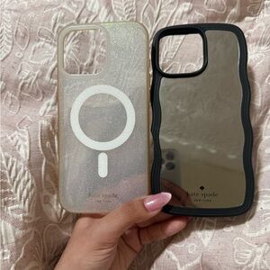 kate spade Gold & Black Mirror Phone Case TWO PIECES iPhone 16 pro MAX